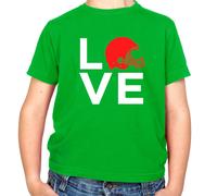 Love Football Americano Casco - T-Shirt - Player Ventola Team Sport Hobby