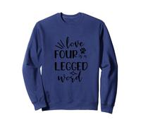 Love Four Legged Word Fur Moms Cute Dog Lover Gift Felpa