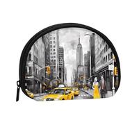 Love from New York Minis Borsa portaoggetti a conchiglia portafoglio piccolo portamonete con mini borsa con cerniera per cambiare borsa per monete e chiavi, puoi anche riporre qualsiasi piccolo