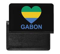 Love Gabon - Custodia per passaporto, sottile, con scomparto per carte di credito, per donne e uomini, Stile:, Taglia unica, MHXYZHW