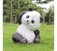Love Garden Statua di Panda Gigante Resistente alle Intemperie, Figure di Animali Orso in Bianco E Nero All'aperto, Ornamenti di Sculture di Vita Selvaggia, per La Decorazione del Patio del, A