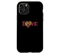 Love German Shepherd Dog Lover Heart Feltro Canine Enthusiast Custodia per iPhone 11 Pro