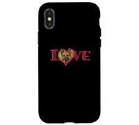 Love German Shepherd Dog Lover Heart Feltro Canine Enthusiast Custodia per iPhone X/XS
