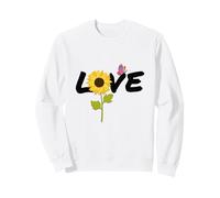 Love Girasole Farfalla - Farfalle Girasoli Felpa