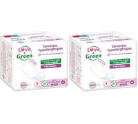 Love & Green Asciugamani ecologici "NOTTE EXTRA LARGE" - Certificati Ecolabel - 9 pezzi - 0% colorante, profumo, allergeni (Confezione da 2)