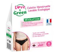 Love & Green LG - Mutandina, Lavabile Ecologico, Taglia S, Colore: Verde