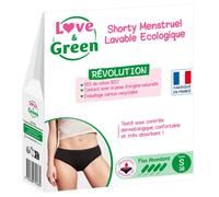 Love & Green LG Shorty - Scovolino Lavabile Ecologico, Taglia XS, Flusso Abbondante