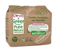 Love&Green Pure Nature Taglia 4+ 9-20 kg 35 pezzi - Pannolini Ecologici