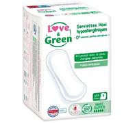 Love & Green Tovaglioli certificati Ecolabel & ipoallergenici "MAXI SUPER" x 14