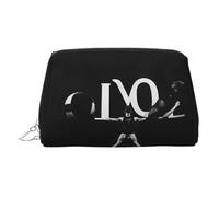 Love Gymnastics - Borsa organizer in pelle per articoli da toeletta, da donna, adatta ai viaggi, Argento, Taglia unica, Beauty case