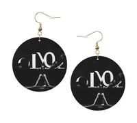 Love Gymnastics Orecchini in pelle alla moda per le donne pendenti 1 paio di orecchini leggeri stampati piercing gioielli regali per donne ragazze