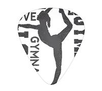 Love Gymnastics Plettri per chitarra - Accessori per chitarra - Plettri per chitarra acustica Chitarra elettrica Basso per uomo donna Chitarrista professionista musicisti e principianti