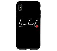 Love Hard Heart - Citazione positiva da donna, grafica ispiratrice Custodia per iPhone XS Max