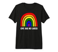 Love Has No Labels Rainbow Pride Equality Inclusion Design Maglietta Premium