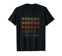 Love Heart Bonobo Tee Grunge Vintage Style Nero Bonobo Maglietta
