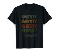 Love Heart Genny Tee Grunge/Vintage Style Nero Genny Maglietta