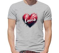 Love Heart Louis - Maglietta Uomo - Tomlinson Music Musicista Band Tour Love