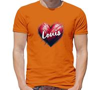 Love Heart Louis - Maglietta Uomo - Tomlinson Music Musicista Band Tour Love