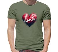 Love Heart Louis - Maglietta Uomo - Tomlinson Music Musicista Band Tour Love