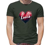 Love Heart Louis - Maglietta Uomo - Tomlinson Music Musicista Band Tour Love