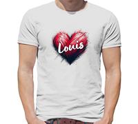 Love Heart Louis - Maglietta Uomo - Tomlinson Music Musicista Band Tour Love