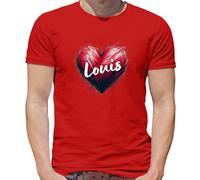 Love Heart Louis - Maglietta Uomo - Tomlinson Music Musicista Band Tour Love