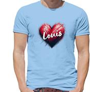 Love Heart Louis - Maglietta Uomo - Tomlinson Music Musicista Band Tour Love