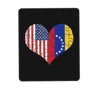 Love Heart Puzzle American Venezuela Flag Mousepad Piccolo Tappetino per Mouse Portatile Mouse Pad per Computer Ufficio Pc 25X30Cm