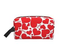 Love Heart Storage Bag Toiletry Bag Cosmetic Bag Cancelleria Bag Travel Bag Daily Storage Bag, bianco, Taglia unica
