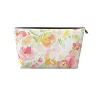 Love Heart Strawberries Borsa cosmetica portatile in pelle Organizer adatta per viaggi d'affari per donna uomo