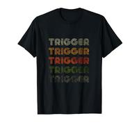 Love Heart Trigger Tee Grunge Vintage Style Nero Trigger Maglietta