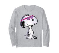 Love Hearts Snoopy Joe Cool Valentine - Divertente Glitch retrò Maglia a Manica