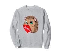 Love Hedgehogs - Simpatico riccio con cuore rosso, novità fauna selvatica Felpa