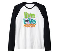 Love Hockey dal Vivo Maglia con Maniche Raglan