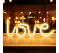Love Insegne al neon, USB o a batteria, per camera da letto, decorazione da parete per ragazze, luci al neon a LED per festa della mamma, regalo, festa, matrimonio, camera dei bambini, soggiorno