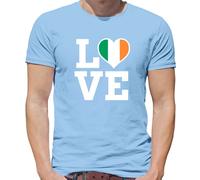 Love Irlanda Bandiera - T-Shirt - Irlandese Dublino Belfast Città