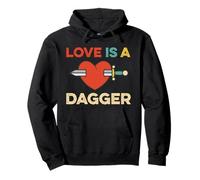 Love Is A Dagger Citazione Meme Felpa con Cappuccio