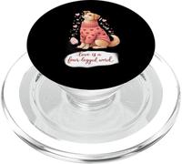 Love Is a Four-Legged Word Cute Dog Lover PopSockets PopGrip per MagSafe