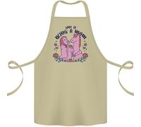 Love Is Being A Mom Divertente Cavallo Cotone Grembiule 100% Biologico