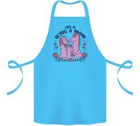 Love Is Being A Mom Divertente Cavallo Cotone Grembiule 100% Biologico
