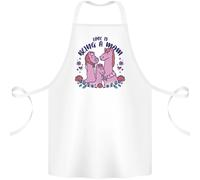 Love Is Being A Mom Divertente Cavallo Cotone Grembiule 100% Biologico