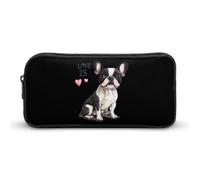 Love is Boston Terrier Bostie astuccio grande capacità portapenne astuccio astuccio cancelleria organizzatore trucco borsa