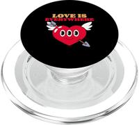 Love Is Everywhere (Grafica a cuore divertente) PopSockets PopGrip per MagSafe