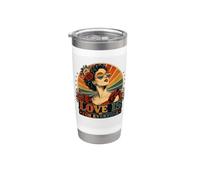 Love Is For Everyone LGBTQ Pride Equality Design arcobaleno Bicchiere termico in acciaio inox doppia parete