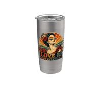 Love Is For Everyone LGBTQ Pride Equality Design arcobaleno Bicchiere termico in acciaio inox doppia parete