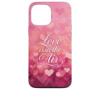 Love is in the Air Pink Hearts Valentine Custodia per iPhone 13 Pro Max