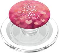 Love is in the Air Pink Hearts Valentine PopSockets PopGrip per MagSafe