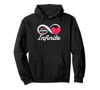 Love Is Infinite | Segno dell'infinito | Cuore Polyamory Pride Felpa con Cappuccio