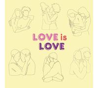 Love is Love: An LGBTQ+ Couples Coloring Book for Adults: Featuring Romantic Illustrations, Same-Sex Partner Portraits, and Cute Queer Art for Stress Relief and Relaxation