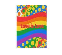 Love Is Love Dots Lgbt Bandiera da giardino di benvenuto su entrambi i lati verticale 30,5 x 45,7 cm banner Yard Outdoor Fattoria Decor